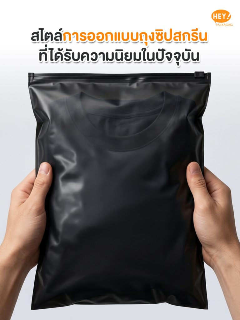 ออกแบบถุงซิปสกรีน